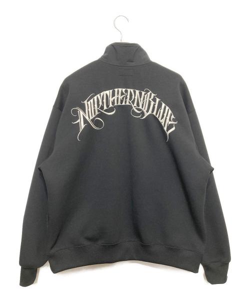 BUDS POOL（バッズプール）BUDS POOL (バッズプール) NORTHERN BLUE HALF ZIP TRACK JACKET ブラック サイズ:Lの古着・服飾アイテム