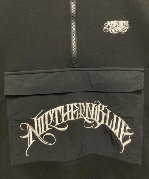 BUDS POOL（バッズプール）BUDS POOL (バッズプール) NORTHERN BLUE HALF ZIP TRACK JACKET ブラック サイズ:Lの古着・服飾アイテム