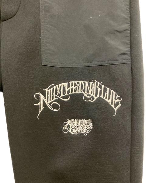 BUDS POOL（バッズプール）BUDS POOL (バッズプール) NORTHERN BLUE TRACK PANTS ブラック サイズ:Ⅿの古着・服飾アイテム