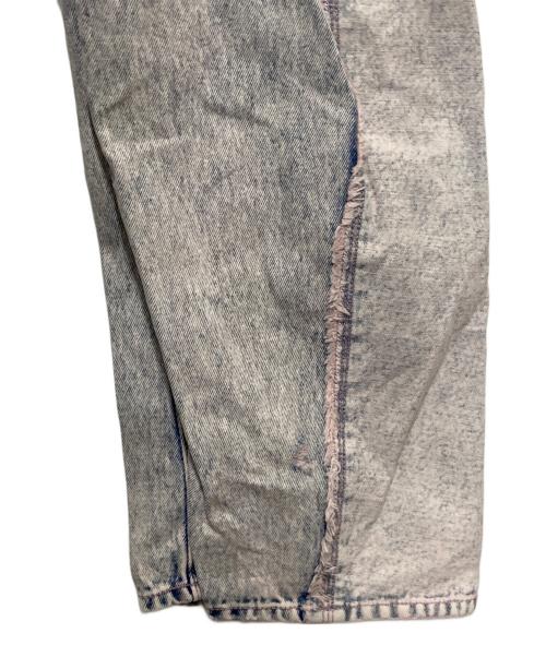 freada（フリーダ）Freada (フリーダ) 配色カーブデニム ピンク サイズ:Sの古着・服飾アイテム