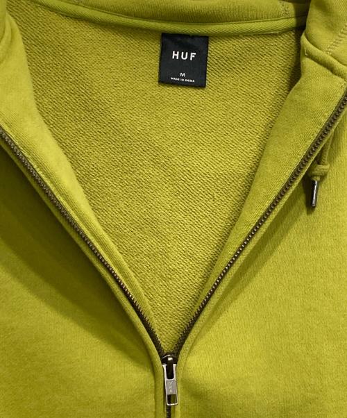 HUF（ハフ）HUF (ハフ) ジップパーカー オリーブ サイズ:Mの古着・服飾アイテム