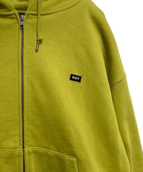 HUF（ハフ）HUF (ハフ) ジップパーカー オリーブ サイズ:Mの古着・服飾アイテム
