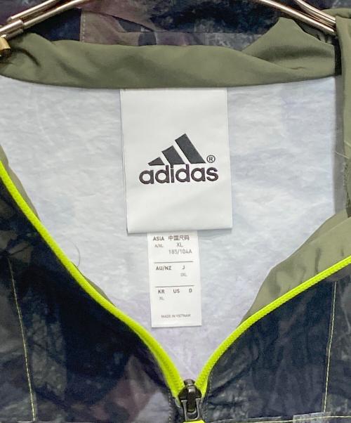 adidas（アディダス）adidas (アディダス) カモ ジャケット Q1 グリーン サイズ:XLの古着・服飾アイテム
