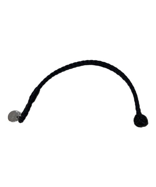 BOTTEGA VENETA（ボッテガベネタ）BOTTEGA VENETA (ボッテガベネタ) イントレチャートブレスレット ブラックの古着・服飾アイテム