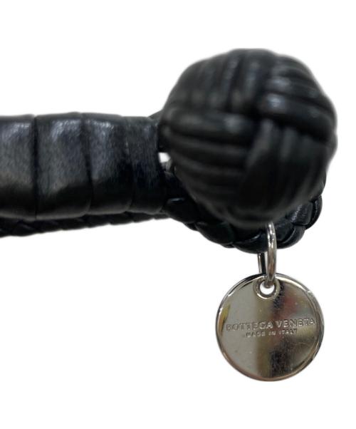 BOTTEGA VENETA（ボッテガベネタ）BOTTEGA VENETA (ボッテガベネタ) イントレチャートブレスレット ブラックの古着・服飾アイテム