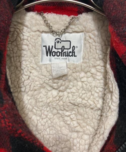 WOOLRICH（ウールリッチ）WOOLRICH (ウールリッチ) バッファローチェック柄ウール混ジャケット レッド サイズ:Lの古着・服飾アイテム