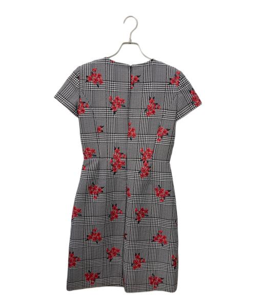 BROOKS BROTHERS（ブルックスブラザーズ）BROOKS BROTHERS (ブルックスブラザーズ) 半袖チェックワンピース ホワイト×ブラック サイズ:Ｍの古着・服飾アイテム