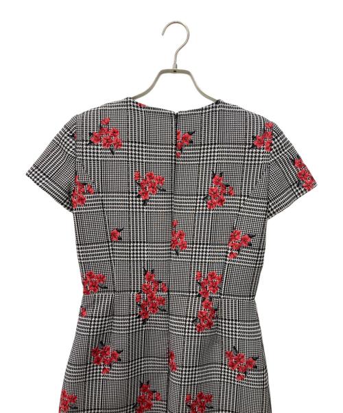 BROOKS BROTHERS（ブルックスブラザーズ）BROOKS BROTHERS (ブルックスブラザーズ) 半袖チェックワンピース ホワイト×ブラック サイズ:Ｍの古着・服飾アイテム