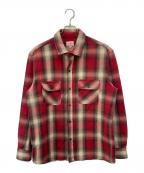 BIG MIKEビックマイク）の古着「HEAVY FLANNEL SHIRTS」｜レッド