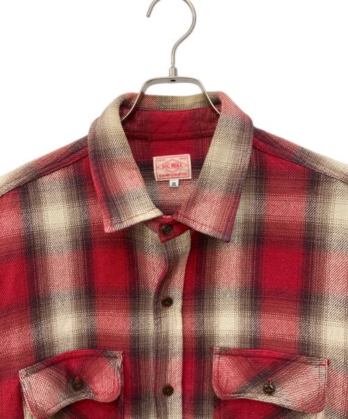 BIG MIKE（ビックマイク）BIG MIKE (ビックマイク) HEAVY FLANNEL SHIRTS レッド サイズ:XLの古着・服飾アイテム
