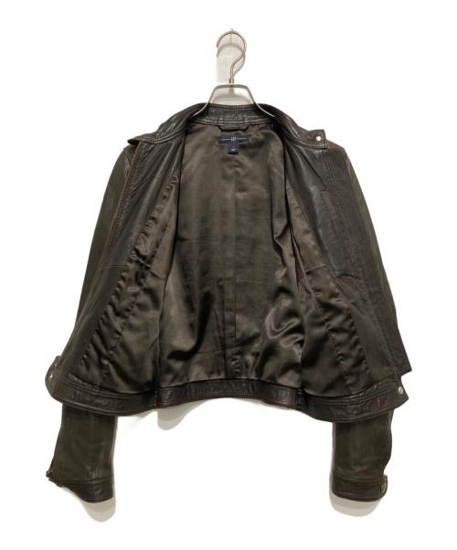 GAP（ギャップ）GAP (ギャップ) 00sラムレザージャケット ブラウン サイズ:Lの古着・服飾アイテム