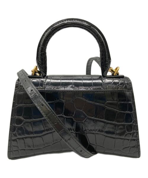 BALENCIAGA（バレンシアガ）BALENCIAGA (バレンシアガ) Hourglass ハンドバッグ Xs ブラックの古着・服飾アイテム