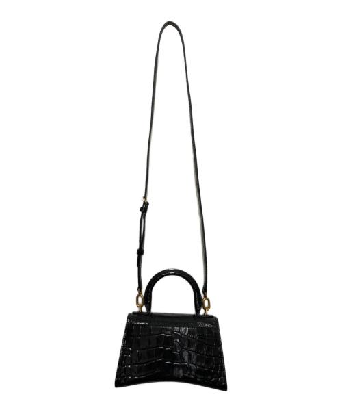 BALENCIAGA（バレンシアガ）BALENCIAGA (バレンシアガ) Hourglass ハンドバッグ Xs ブラックの古着・服飾アイテム