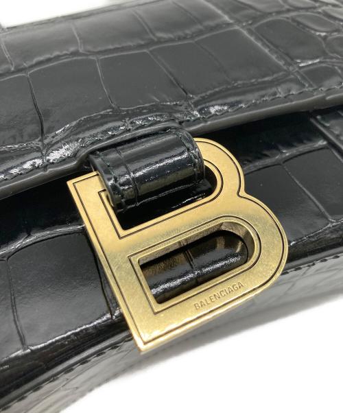 BALENCIAGA（バレンシアガ）BALENCIAGA (バレンシアガ) Hourglass ハンドバッグ Xs ブラックの古着・服飾アイテム
