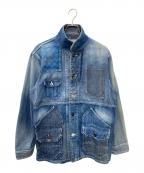 FDMTLファンダメンタル）の古着「パッチワークカバーオール」｜インディゴ