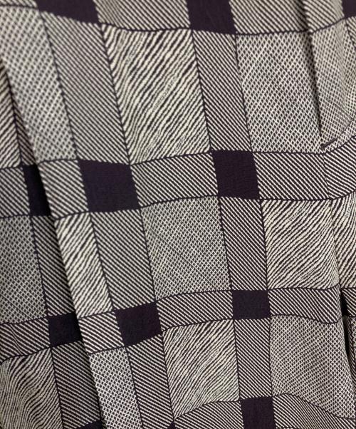 TODAYFUL（トゥデイフル）TODAYFUL (トゥデイフル) Checkjacquard Tuck Trousers ブラウン サイズ:38の古着・服飾アイテム