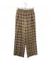 TODAYFUL（トゥデイフル）の古着「Checkjacquard Tuck Trousers」｜ブラウン