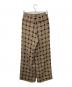 TODAYFUL (トゥデイフル) Checkjacquard Tuck Trousers ブラウン サイズ:38：18000円