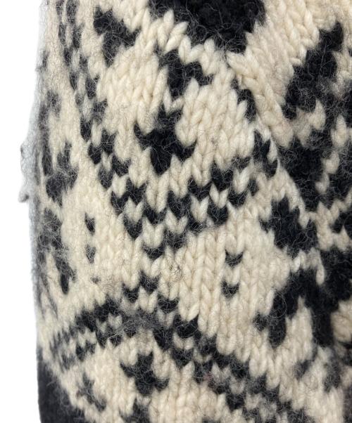 POLO SPORT（ポロスポーツ）POLO SPORT (ポロスポーツ) ノルディック柄カウチンハンドニット ブラック サイズ:Lの古着・服飾アイテム