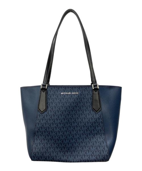 MICHAEL KORS（マイケル・コース）MICHAEL KORS (マイケル・コース) トートバッグ ネイビーの古着・服飾アイテム