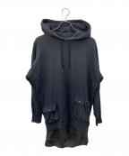 DIESELディーゼル）の古着「フーデットワンピース」｜ブラック