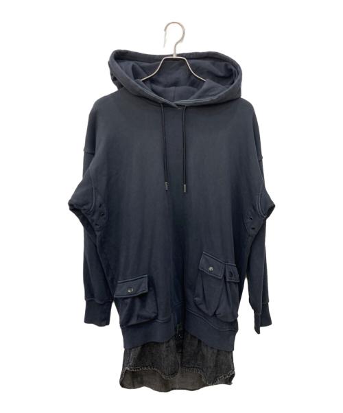 DIESEL（ディーゼル）DIESEL (ディーゼル) フーデットワンピース ブラック サイズ:XSの古着・服飾アイテム