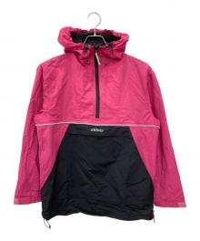 stussy（ステューシー）の古着「アノラックパーカー」｜ブラック×ピンク