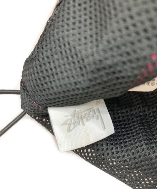 stussy（ステューシー）stussy (ステューシー) アノラックパーカー ブラック×ピンク サイズ:Sの古着・服飾アイテム