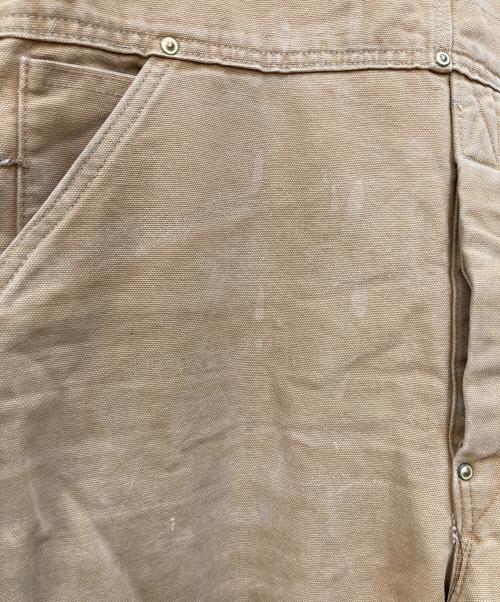 CarHartt（カーハート）CarHartt (カーハート) キルティングダブルニーオーバーオール ベージュ サイズ:38×30の古着・服飾アイテム