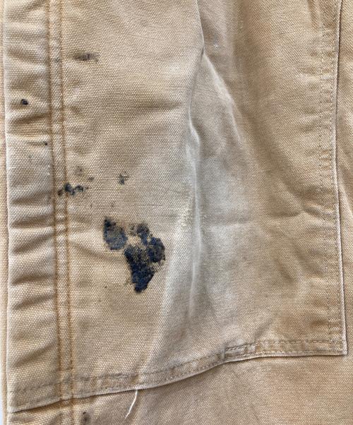 CarHartt（カーハート）CarHartt (カーハート) キルティングダブルニーオーバーオール ベージュ サイズ:38×30の古着・服飾アイテム