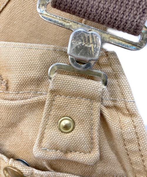 CarHartt（カーハート）CarHartt (カーハート) キルティングダブルニーオーバーオール ベージュ サイズ:38×30の古着・服飾アイテム