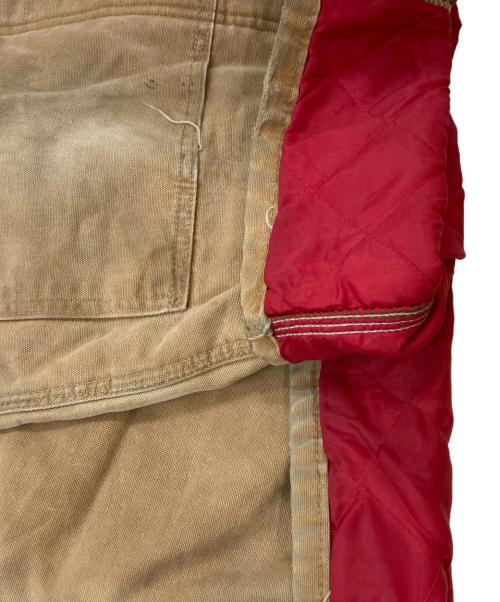 CarHartt（カーハート）CarHartt (カーハート) キルティングダブルニーオーバーオール ベージュ サイズ:38×30の古着・服飾アイテム