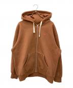 SUPREMEシュプリーム）の古着「Small Box Zip Up Hooded Sweatshirt」｜ブラウン