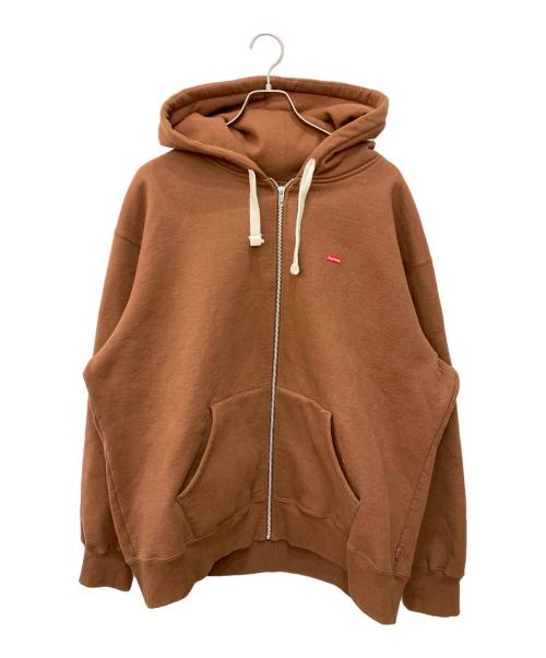 SUPREME（シュプリーム）Supreme (シュプリーム) Small Box Zip Up Hooded Sweatshirt ブラウン サイズ:ⅩLargeの古着・服飾アイテム