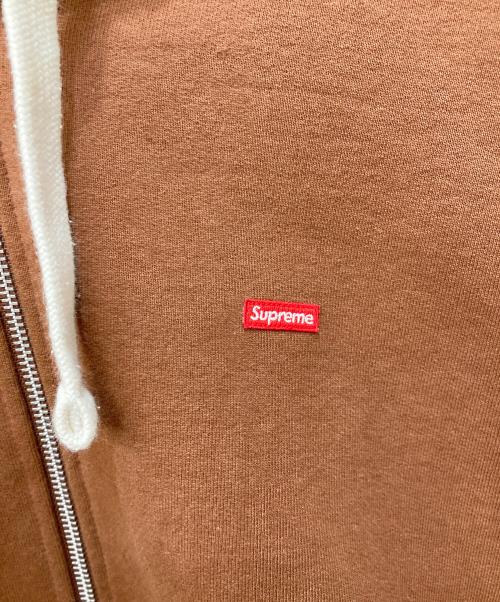 SUPREME（シュプリーム）Supreme (シュプリーム) Small Box Zip Up Hooded Sweatshirt ブラウン サイズ:ⅩLargeの古着・服飾アイテム
