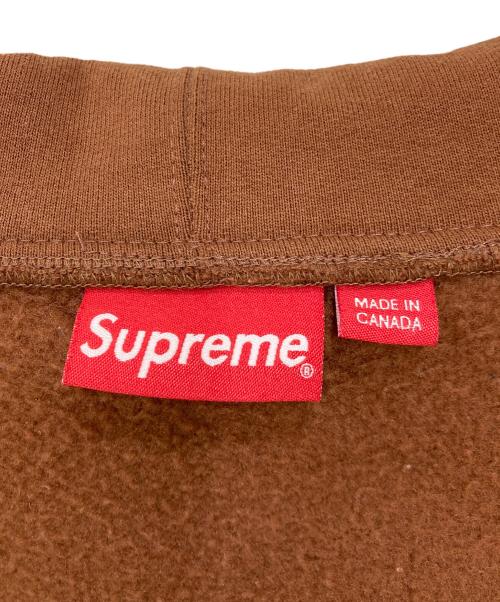 SUPREME（シュプリーム）Supreme (シュプリーム) Small Box Zip Up Hooded Sweatshirt ブラウン サイズ:ⅩLargeの古着・服飾アイテム