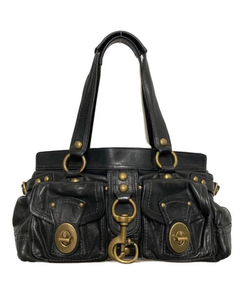 COACH（コーチ）COACH (コーチ) ターンロックサッチェルショルダーバッグ ブラックの古着・服飾アイテム