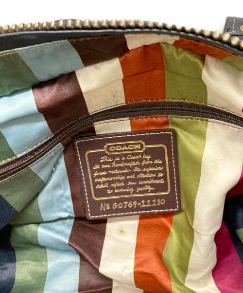 COACH（コーチ）COACH (コーチ) ターンロックサッチェルショルダーバッグ ブラックの古着・服飾アイテム