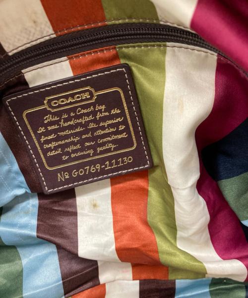 COACH（コーチ）COACH (コーチ) ターンロックサッチェルショルダーバッグ ブラックの古着・服飾アイテム