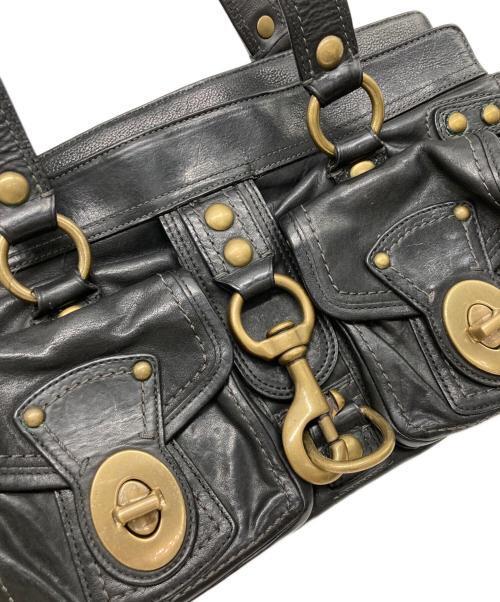 COACH（コーチ）COACH (コーチ) ターンロックサッチェルショルダーバッグ ブラックの古着・服飾アイテム