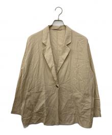 Spick and Span（スピック＆スパン）の古着「シアーコットンツイルルーズジャケット」｜ベージュ