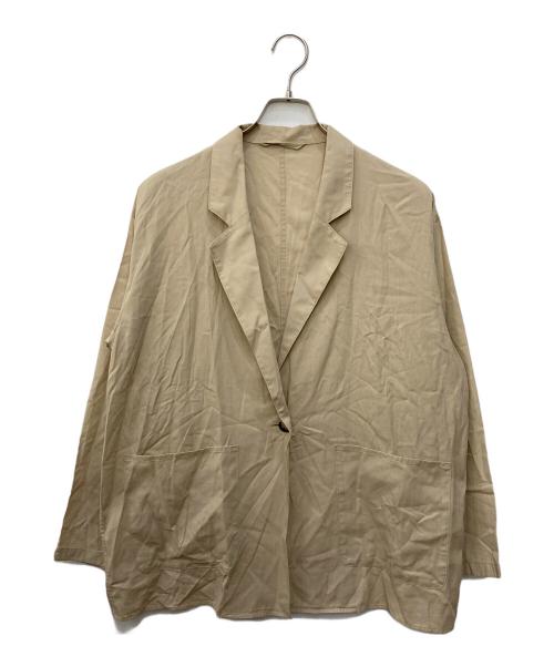Spick and Span（スピック＆スパン）Spick and Span (スピック＆スパン) シアーコットンツイルルーズジャケット ベージュ サイズ:FREEの古着・服飾アイテム