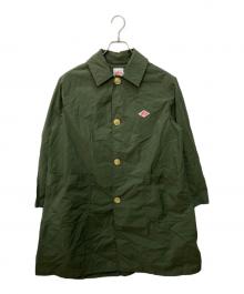 DANTON（ダントン）の古着「ナイロンタフタ ステンカラーコート」｜グリーン
