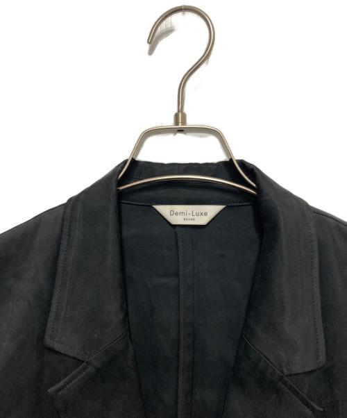 Demi-Luxe Beams（デミルクス ビームス）Demi-Luxe BEAMS (デミルクス ビームス) フィブリル ソフトジャケット ブラック サイズ:38の古着・服飾アイテム