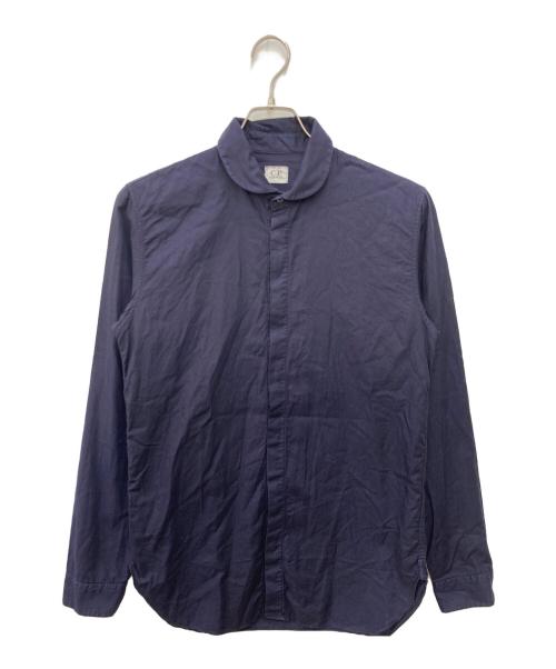 C.P COMPANY（シーピーカンパニー）C.P COMPANY (シーピーカンパニー) ラウンドカラー比翼シャツ ネイビー サイズ:Sの古着・服飾アイテム