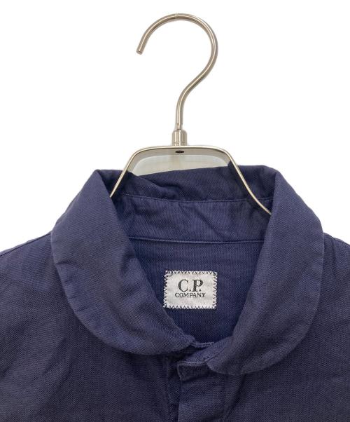 C.P COMPANY（シーピーカンパニー）C.P COMPANY (シーピーカンパニー) ラウンドカラー比翼シャツ ネイビー サイズ:Sの古着・服飾アイテム