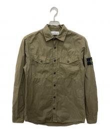 STONE ISLAND（ストーンアイランド）の古着「Button Up Overshirt」｜グリーン