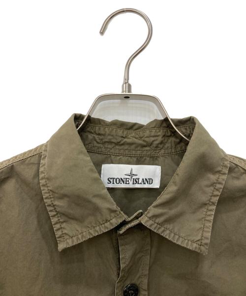 STONE ISLAND（ストーンアイランド）STONE ISLAND (ストーンアイランド) Button Up Overshirt グリーン サイズ:Sの古着・服飾アイテム