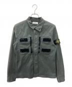 STONE ISLANDストーンアイランド）の古着「Garment Dyed Multi Pocket Jacket」｜グリーン