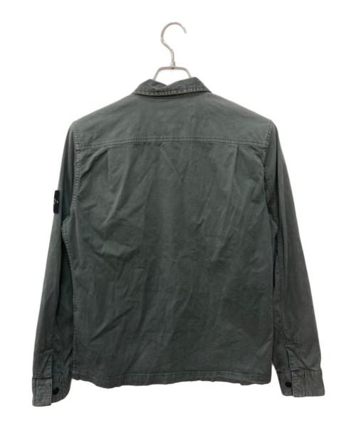 STONE ISLAND（ストーンアイランド）STONE ISLAND (ストーンアイランド) Garment Dyed Multi Pocket Jacket グリーン サイズ:Sの古着・服飾アイテム